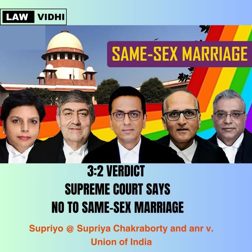 3:2 VERDICT SUPREME COURT SAYS NO TO SAME-SEX MARRIAGE