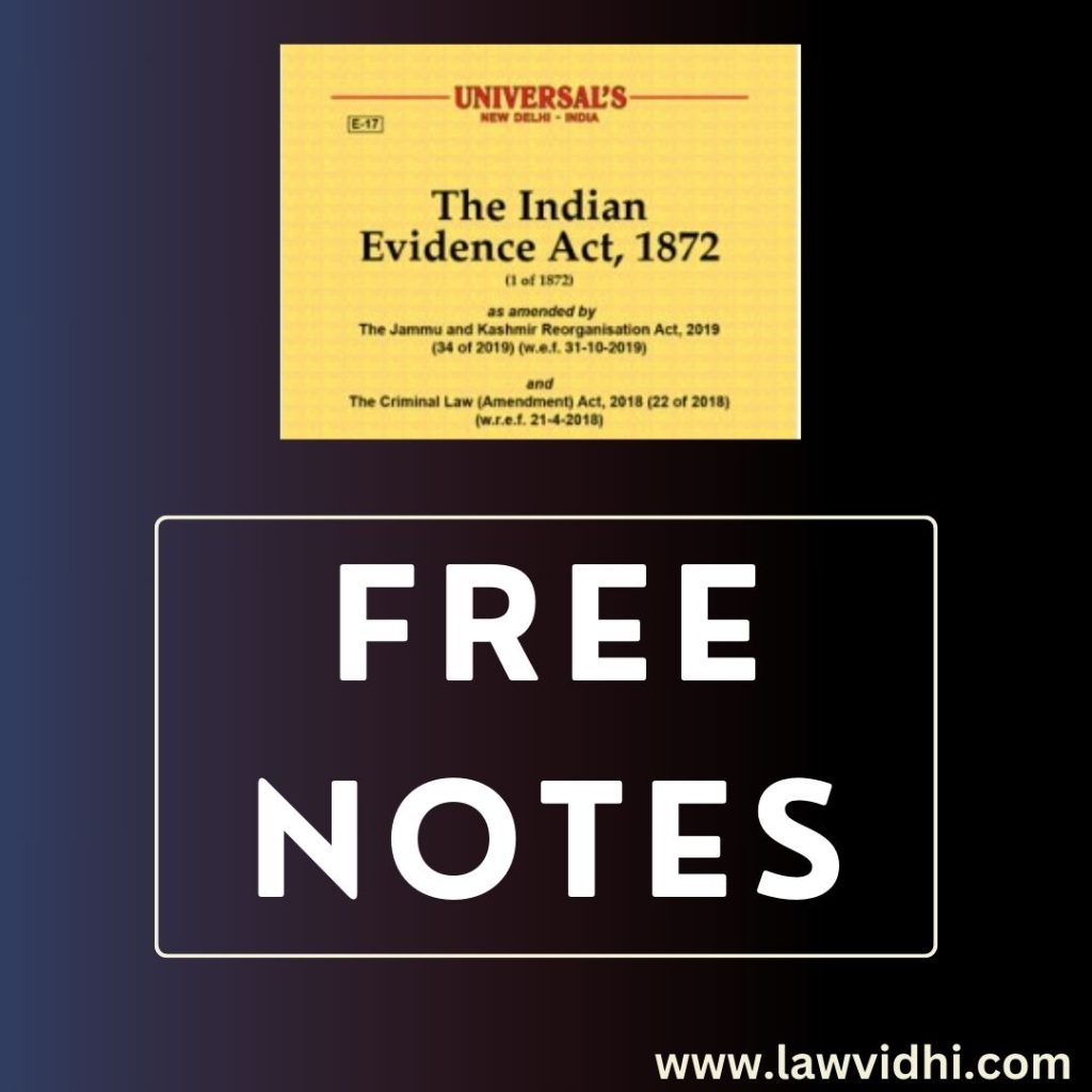 Indian Evidence Act notes